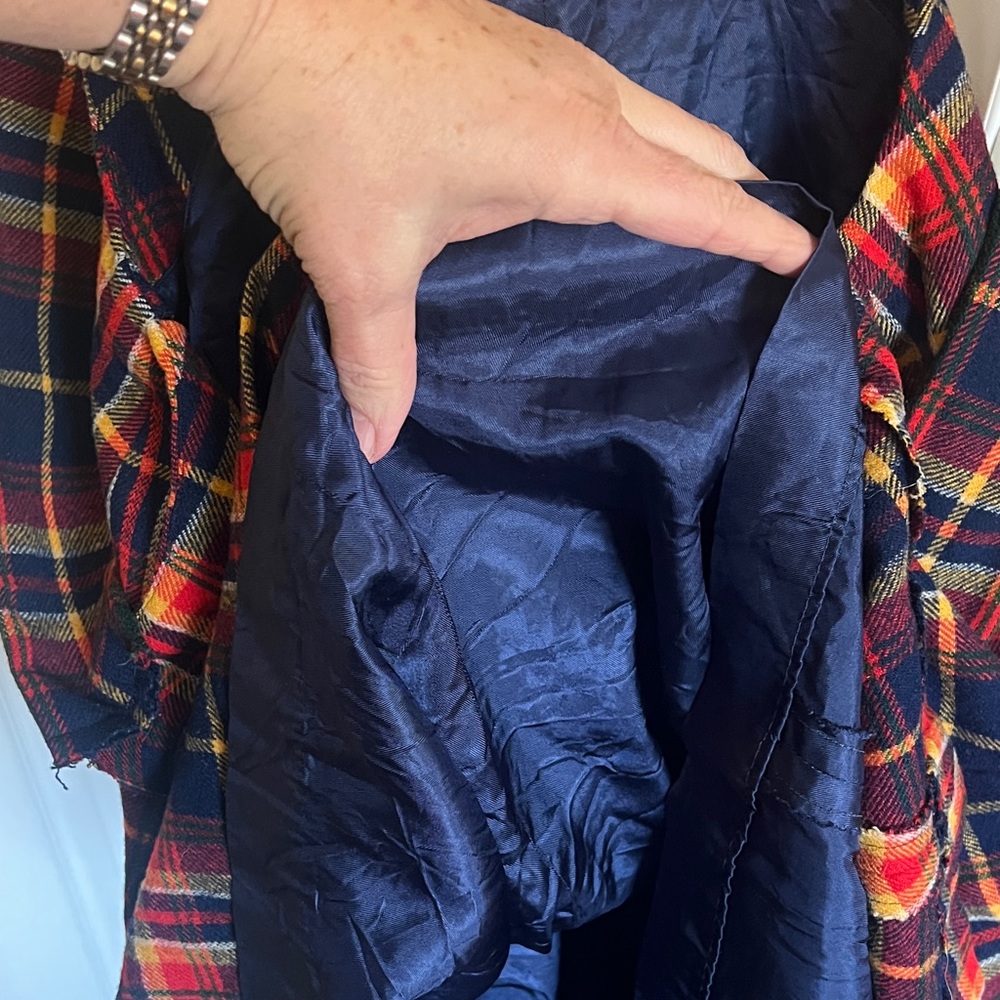 Rare Pendleton Unique Virgin Wool Plaid Sleeveles… - image 7